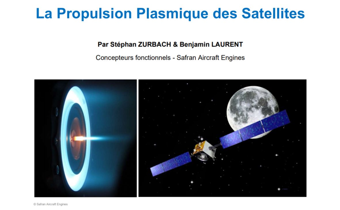 La Propulsion Plasmique des Satellites