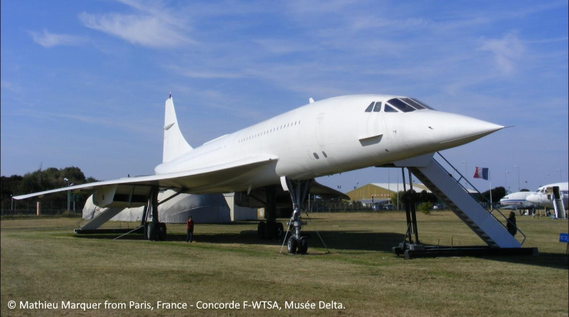 Crédit photo Concorde F-WTSA via Wikimedia Commons